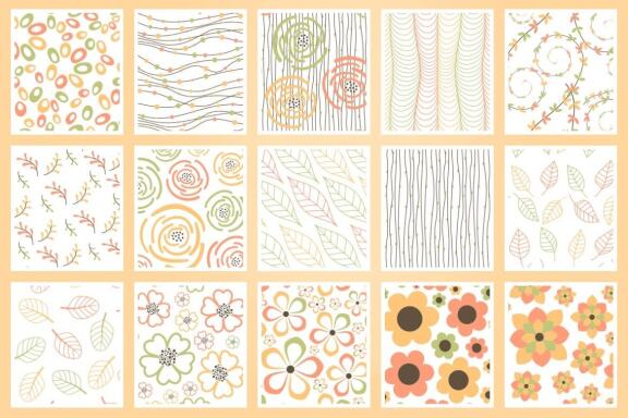 50 Chic Seamless Patterns