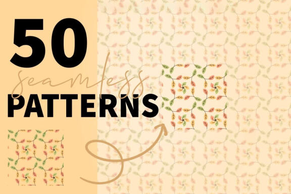 50 Chic Seamless Patterns