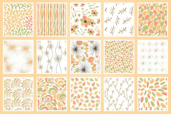 50 Chic Seamless Patterns