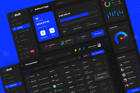Doit - Personal Banking Admin Dashboard UI