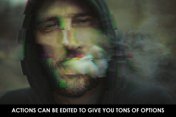 Glitch Effect Photoshop Actions