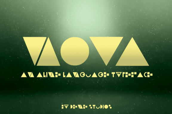 NOVA - An Alien Language Font