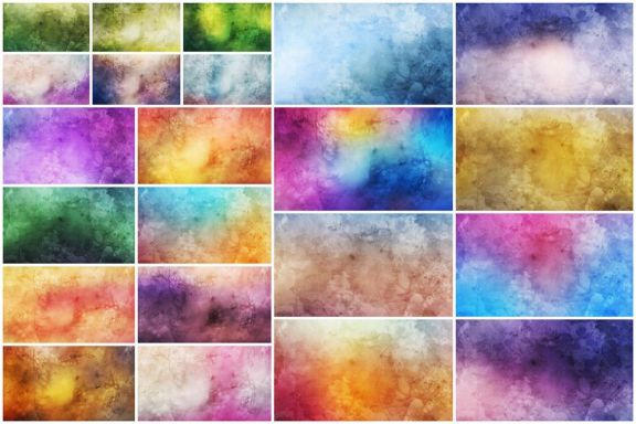 52 Watercolor Backgrounds