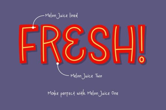 Melon Juice – Freshty Font