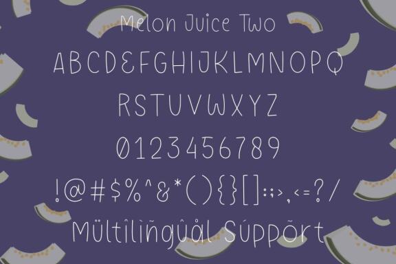 Melon Juice – Freshty Font