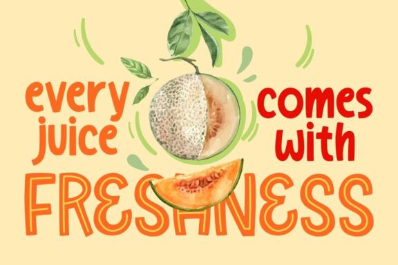 Melon Juice – Freshty Font