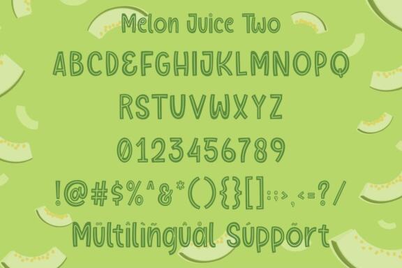 Melon Juice – Freshty Font