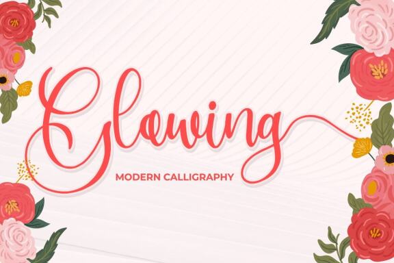 Glowing – Modern Calligraphy