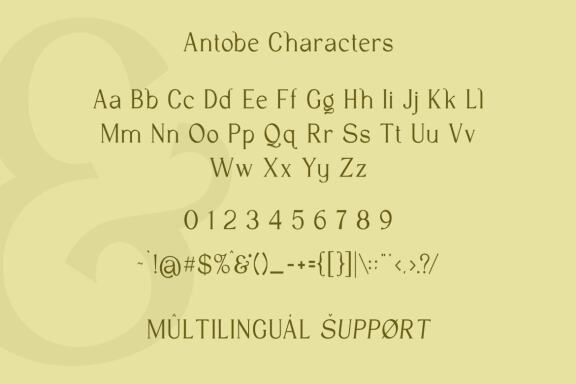Antobe - Modern Serif