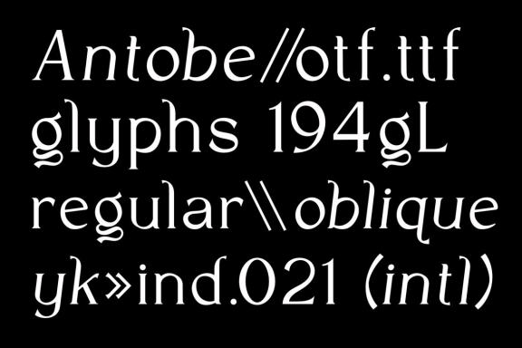 Antobe - Modern Serif