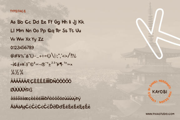 KAYOBI Brush Font