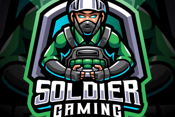 Soldier Gaming Esport Mascot Logo