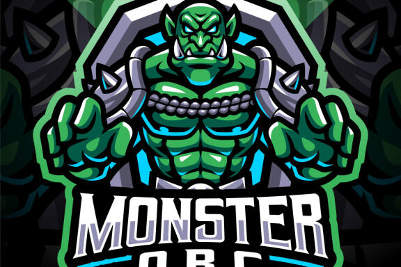 Rhino Monster mascot logo gaming 7926167 Vector Art at Vecteezy