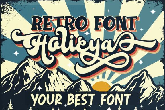 Holicya - Retro Font