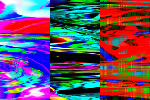 Abstract Glitch art textures