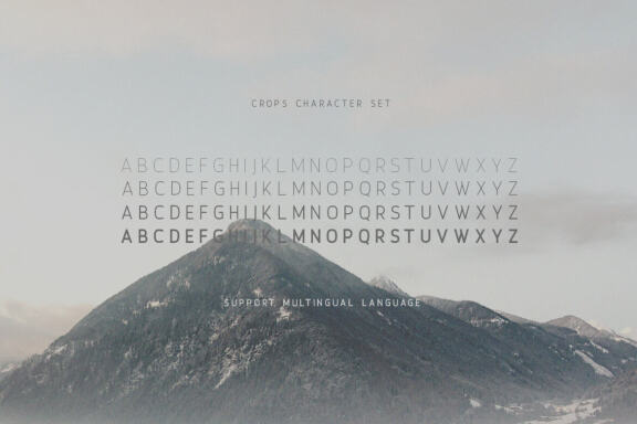 Crops – A Clean Sans Serif