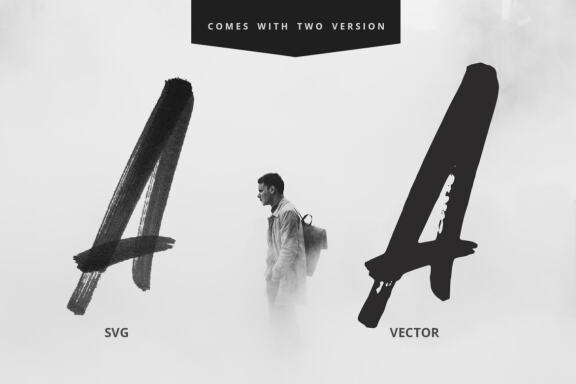 Faceback – SVG Brush Font