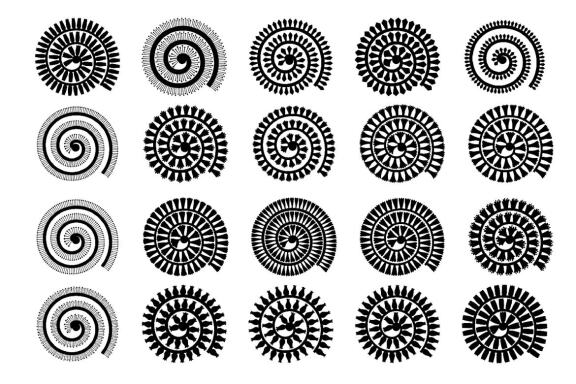 Rolled Flower paper template SVG. Rolled Flower SVG. Paper Cut Flower