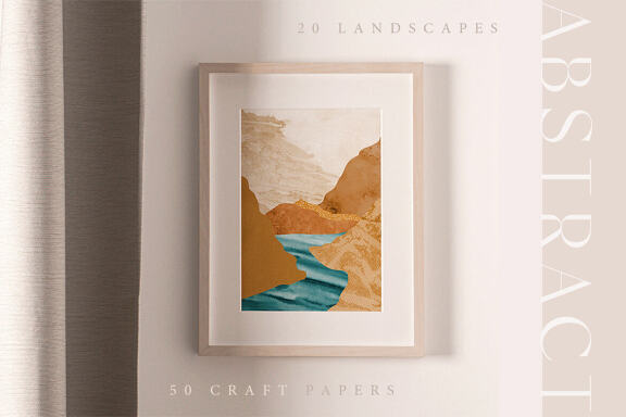 Abstract Landscape Watercolor Papers