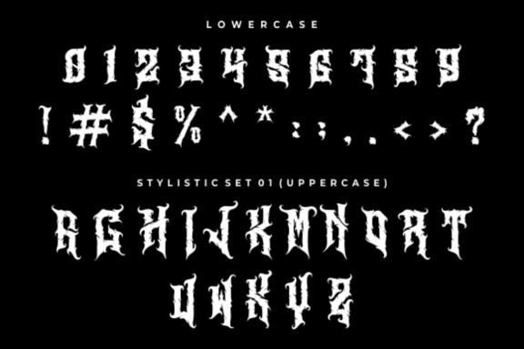 Aligator – Deathmetal Font