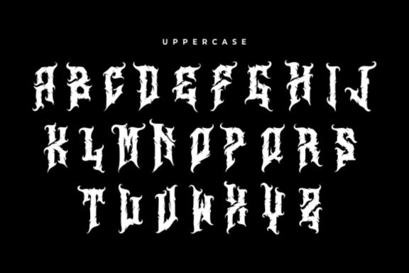 Aligator – Deathmetal Font