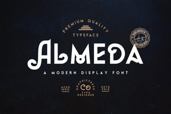 Almeda // A Modern Vintage Font
