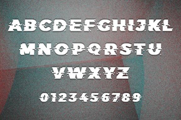 Glitch Typeface