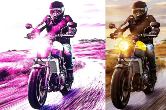 Cyberpunk Painting Photoshop Action