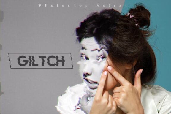 Glitch Photoshop Action