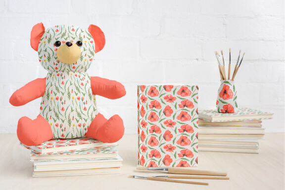 Watercolor Poppy Flowers Collection