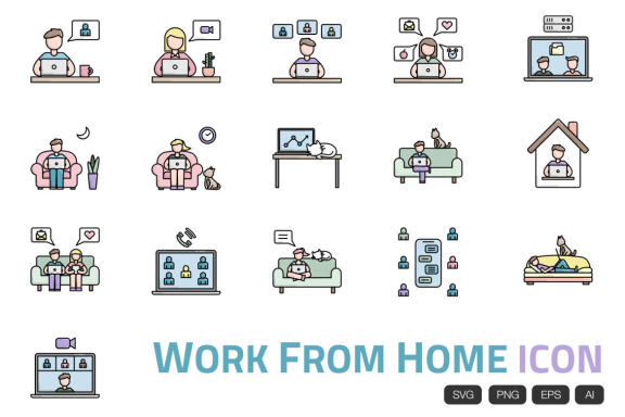 Work from Home Icon