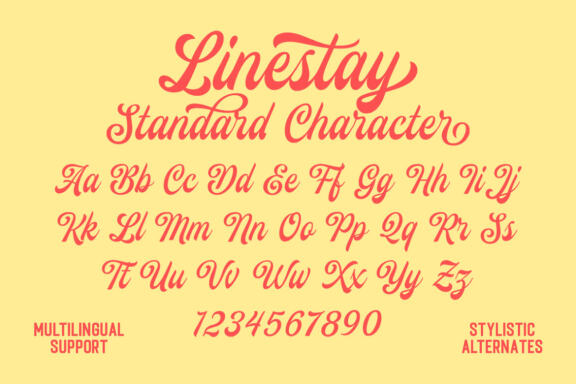 The Linestay - Display Script Font