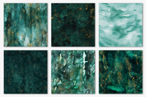 Seamless Watercolor Backgrounds and Brush Strokes