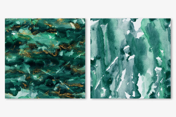 Seamless Watercolor Backgrounds and Brush Strokes