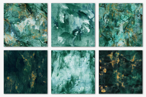 Seamless Watercolor Backgrounds and Brush Strokes