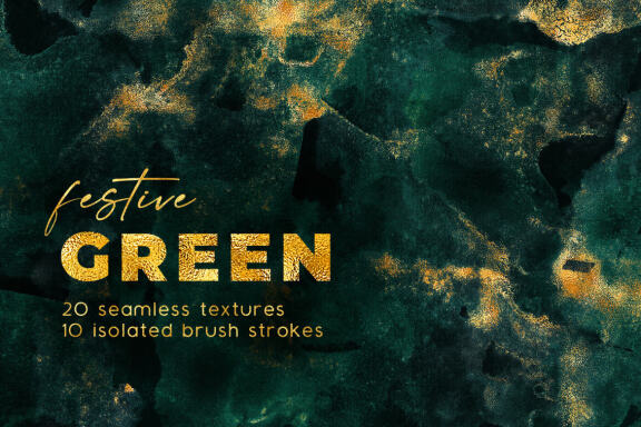 Seamless Watercolor Backgrounds and Brush Strokes