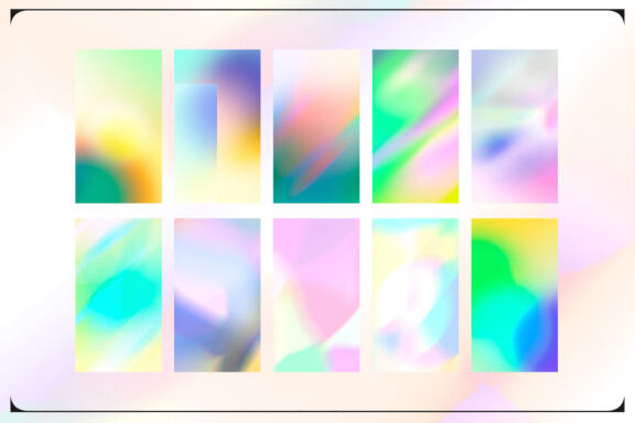 Instagram post and gradient stories