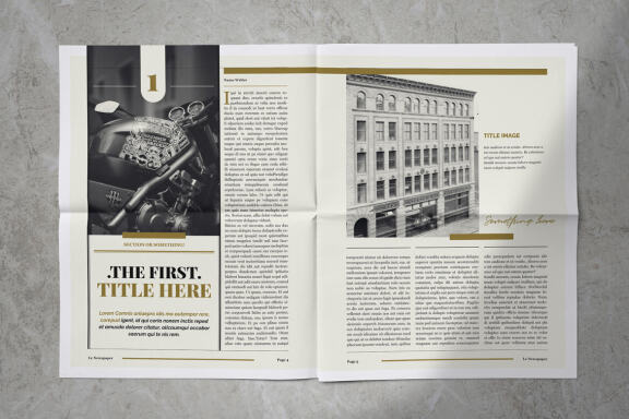 Newspaper Magazine Indesign Template