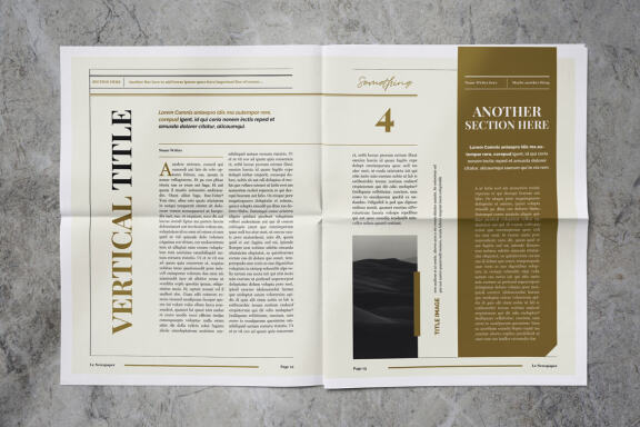 Newspaper Magazine Indesign Template