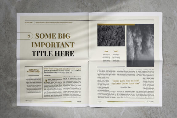 Newspaper Magazine Indesign Template