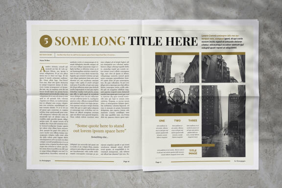 Newspaper Magazine Indesign Template