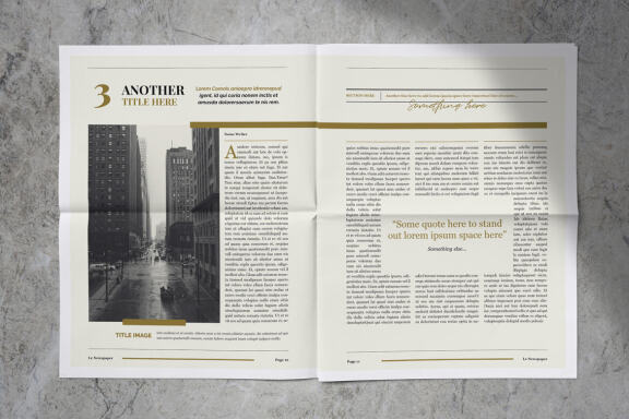 Newspaper Magazine Indesign Template