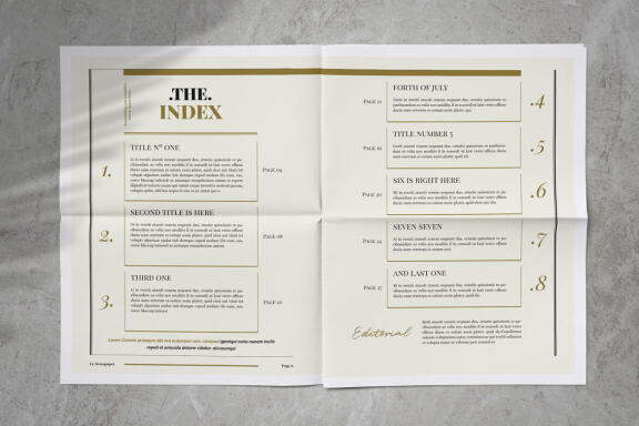 Newspaper Magazine Indesign Template