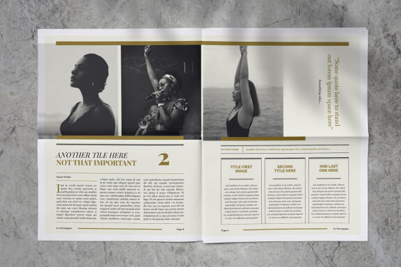 Newspaper Magazine Indesign Template