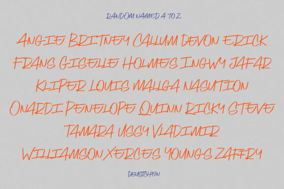 Deustchen Marker Handwriting Script Font