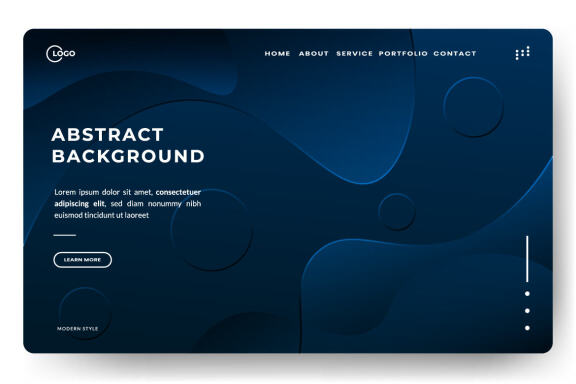 Abstract background Liquid color dark minimal design