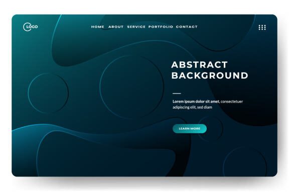 Abstract background Liquid color dark minimal design