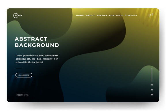 Abstract background Liquid color dark minimal design