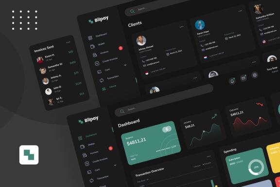 Bilpay - Invoicing Admin Dashboard Graphic