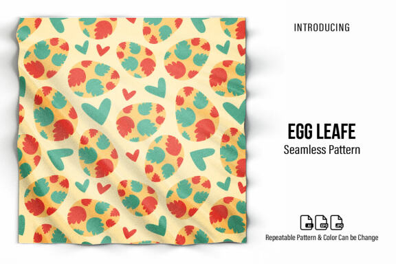 Egg Leaf Seamless Pattern